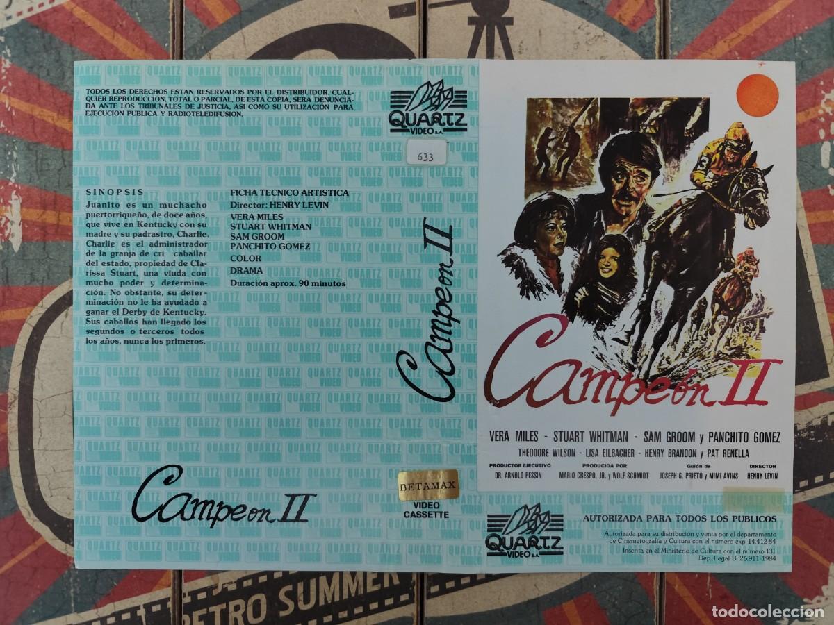 Cine: Car&aacute;tula Beta Campeon II - Foto 1