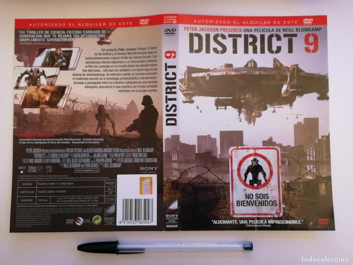 Cinema: CARATULA ORIGINAL -A4- DISTRICT 9 - CIENCIA FICCION - NEIL BLOMKAMP