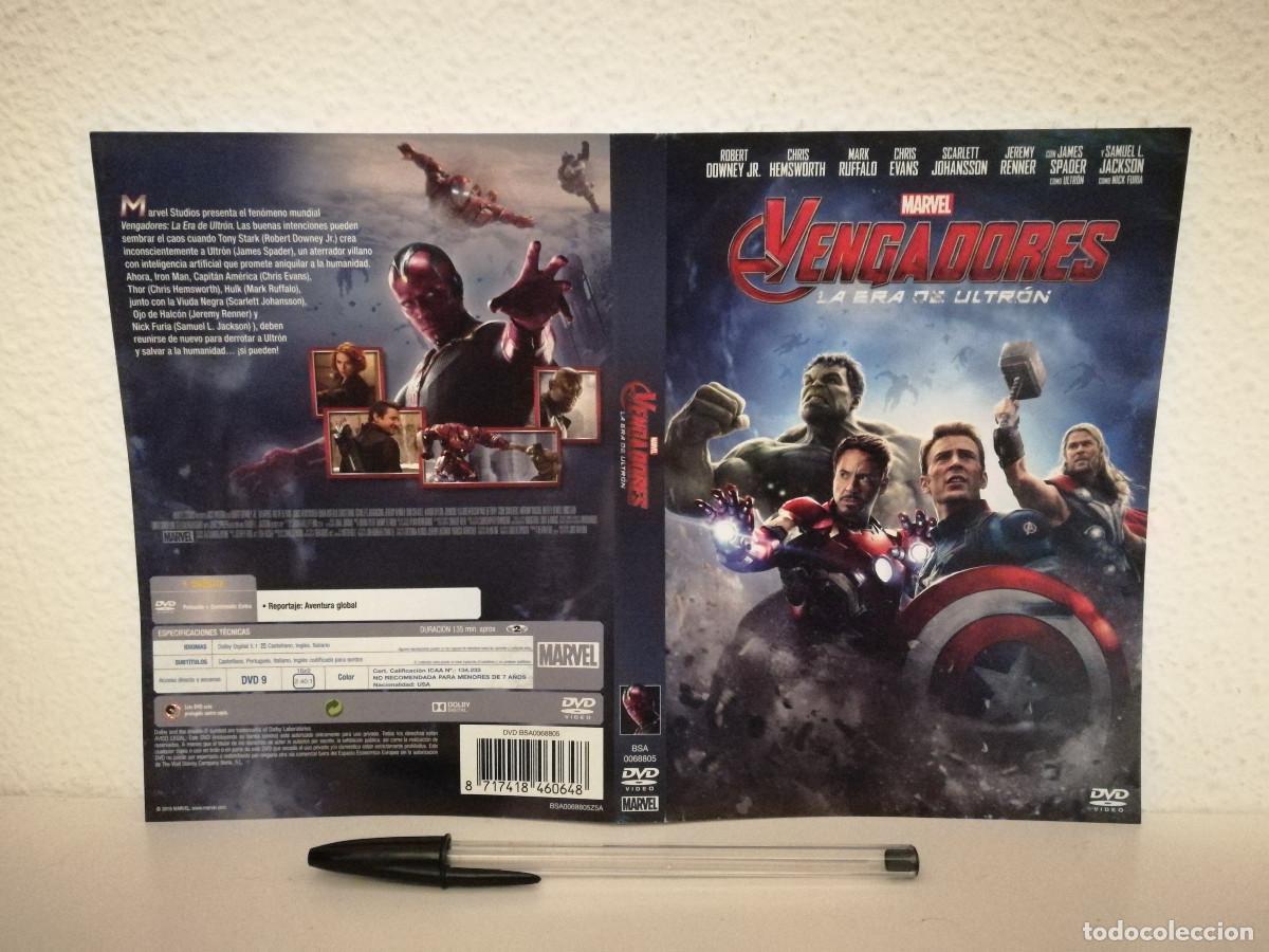 Cin&eacute;ma: CARATULA ORIGINAL -A4- VENGADORES LA ERA DE ULTRON - CIENCIA FICCION - MARVEL-SUPERHEROES