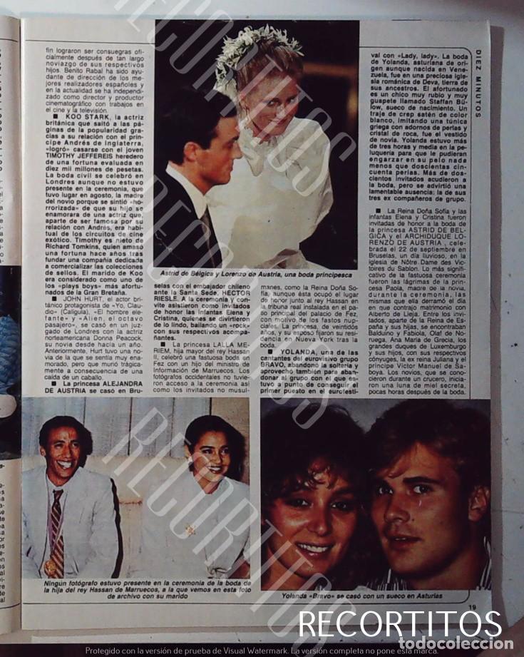 Cine: ASTRID DE BELGICA LA HIJA DEL REY HASSAN DE MARRUECOS YOLANDA HOYOS BRAVO EUROVISION