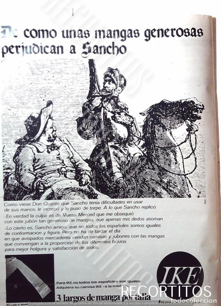 Cine: ANUNCIO CAMISAS IKE DON QUIJOTE