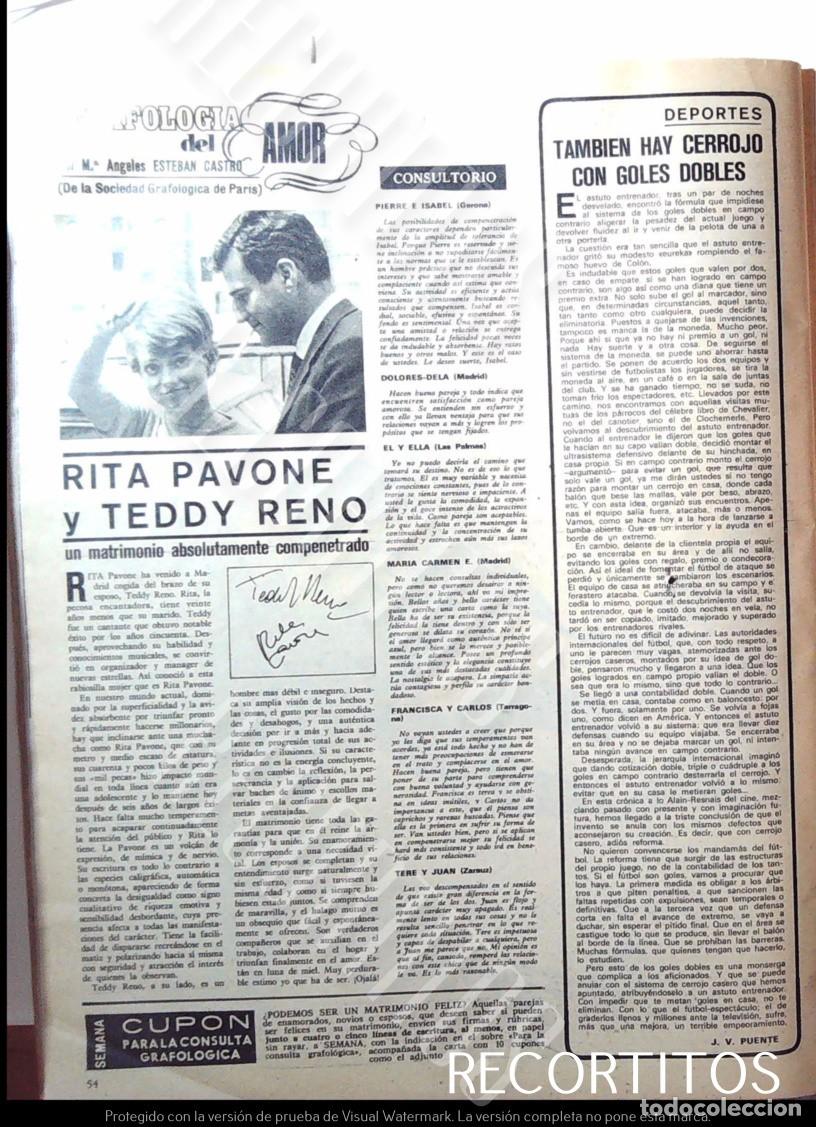 Cine: RITA PAVONE TEDDY RENO