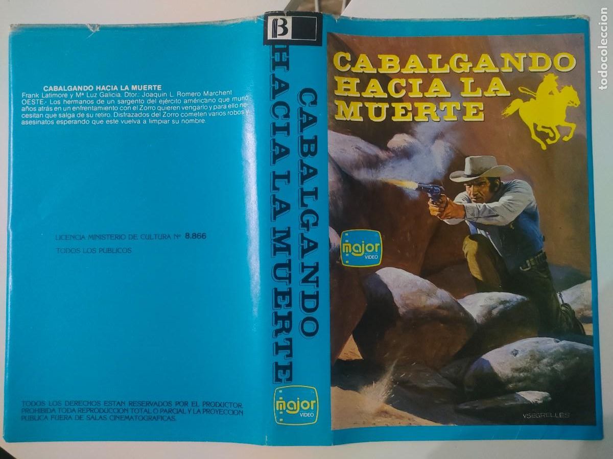 Cine: CARATULA - CABALGANDO HACIA LA MUERTE MAJOR BETA - Foto 1