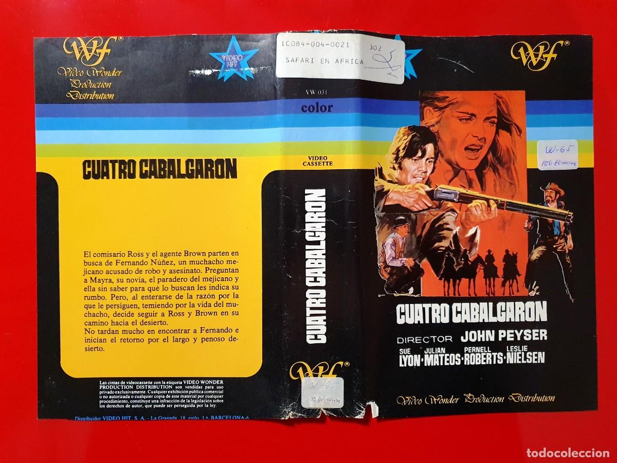 Cine: CUATRO CABALGARON - SPAGHETTI - SOLO CARATULA - Foto 1