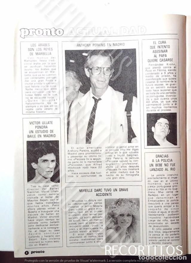 Cinema: victor ullate anthony perkins mireille darc