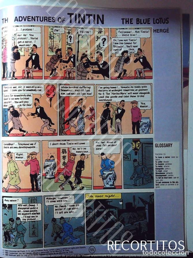 Cine: tin tin tintin en blanco y negro 3688 the blue lotus