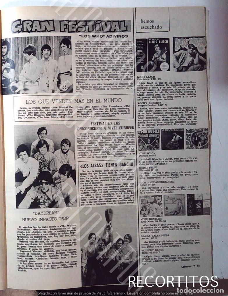 Cine: THE WHO DAYDREAM LOS ALBA LLUIS LLACH NURIA FELIU LOS TRES SUDAMERICANO LAURA VALENZUELA EP BEATLES