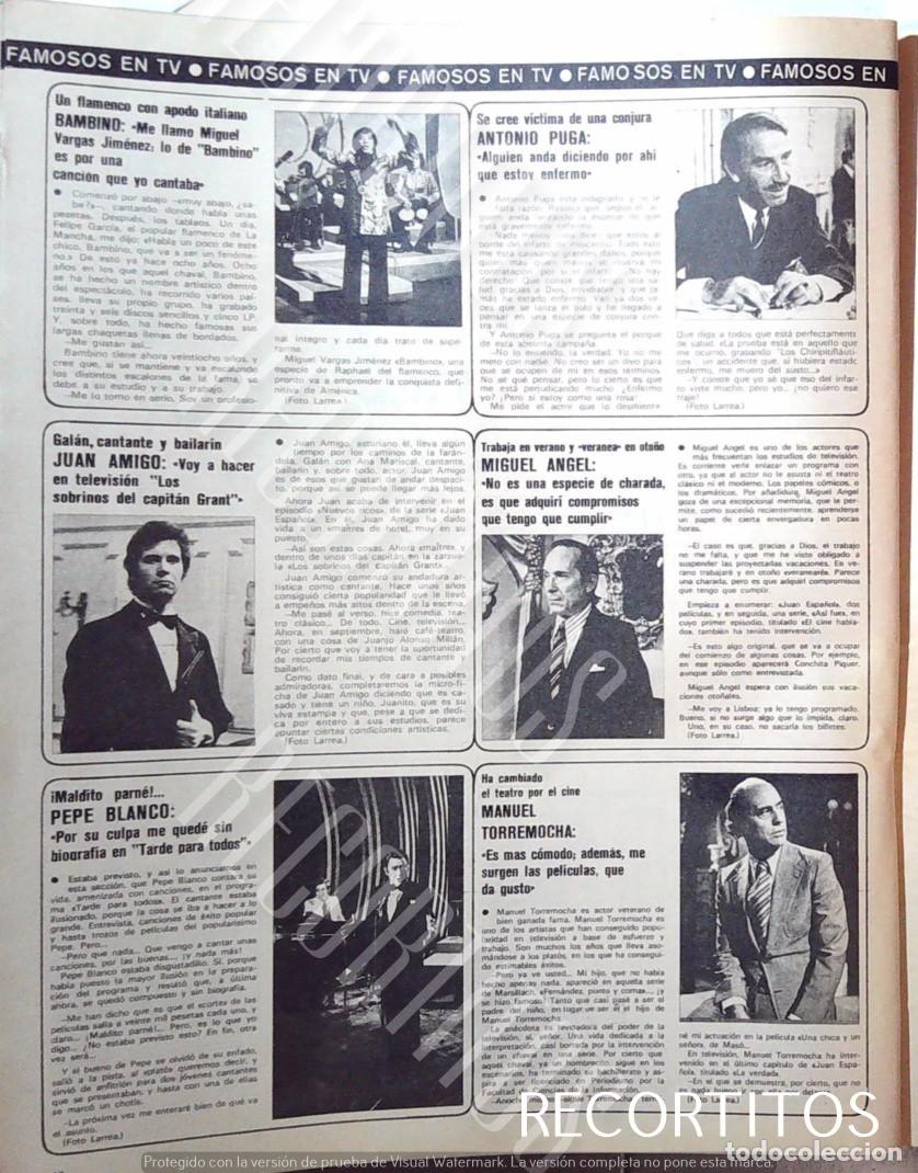 Kino: BAMBINO JUAN AMIGO ANTONIO PUGA MIGUEL ANGEL PEPE BLANCO MANUEL TORREMOCHA