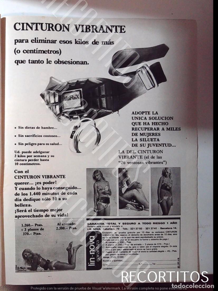 Cinema: CINTURON VIBRNTE ANUNCIO PUBLICIDAD