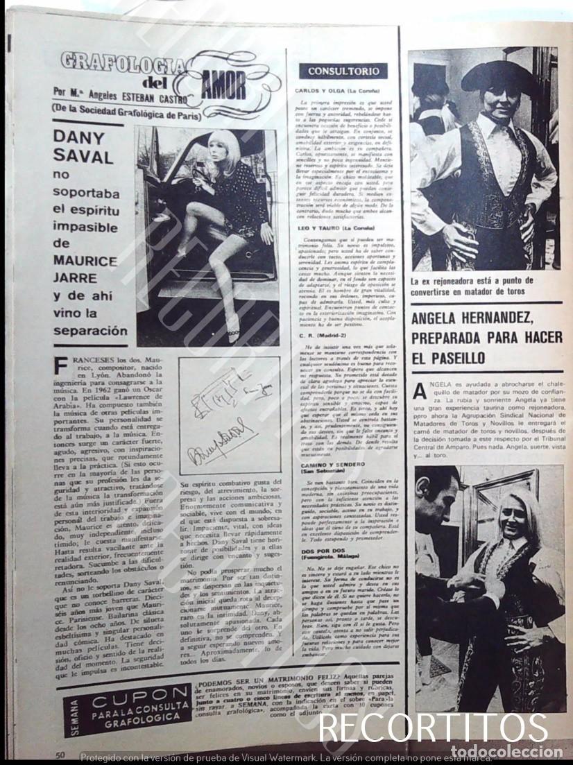 Cinema: angela la torera DANY SAVAL