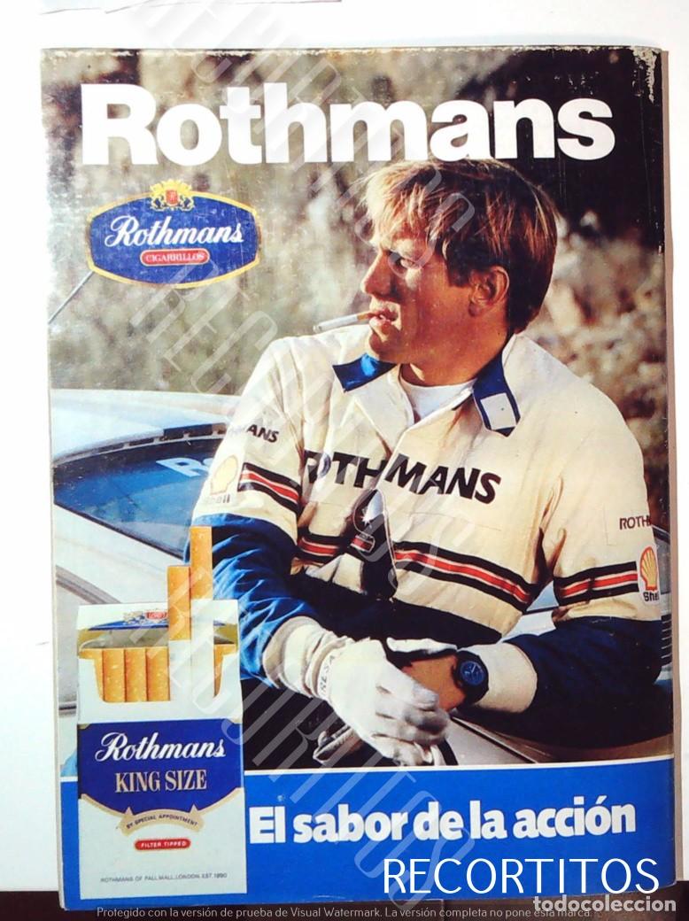 Cin&eacute;ma: ROTHMANS ANUNCIO PUBLICIDAD