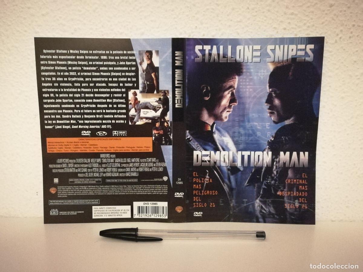Cine: CARATULA ORIGINAL -A4- DEMOLITION MAN - SYLVESTER STALLONE - CIENCIA FICCION