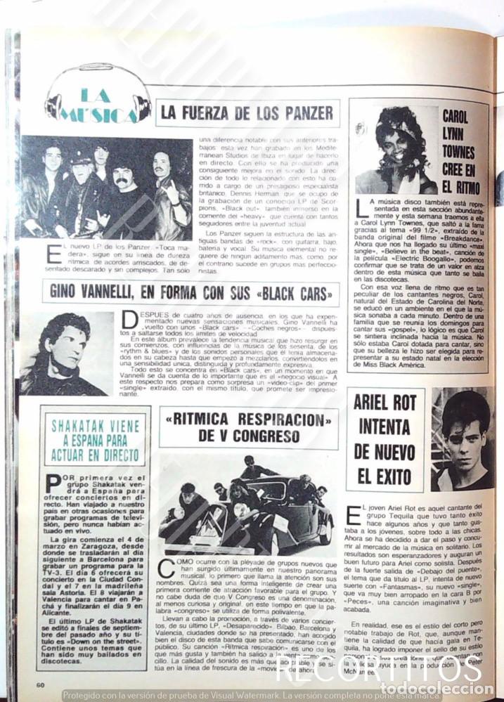 Cinema: GINO VANNELLI V CONGRESO ARIEL ROT CAROL LYNN LOS PANZER