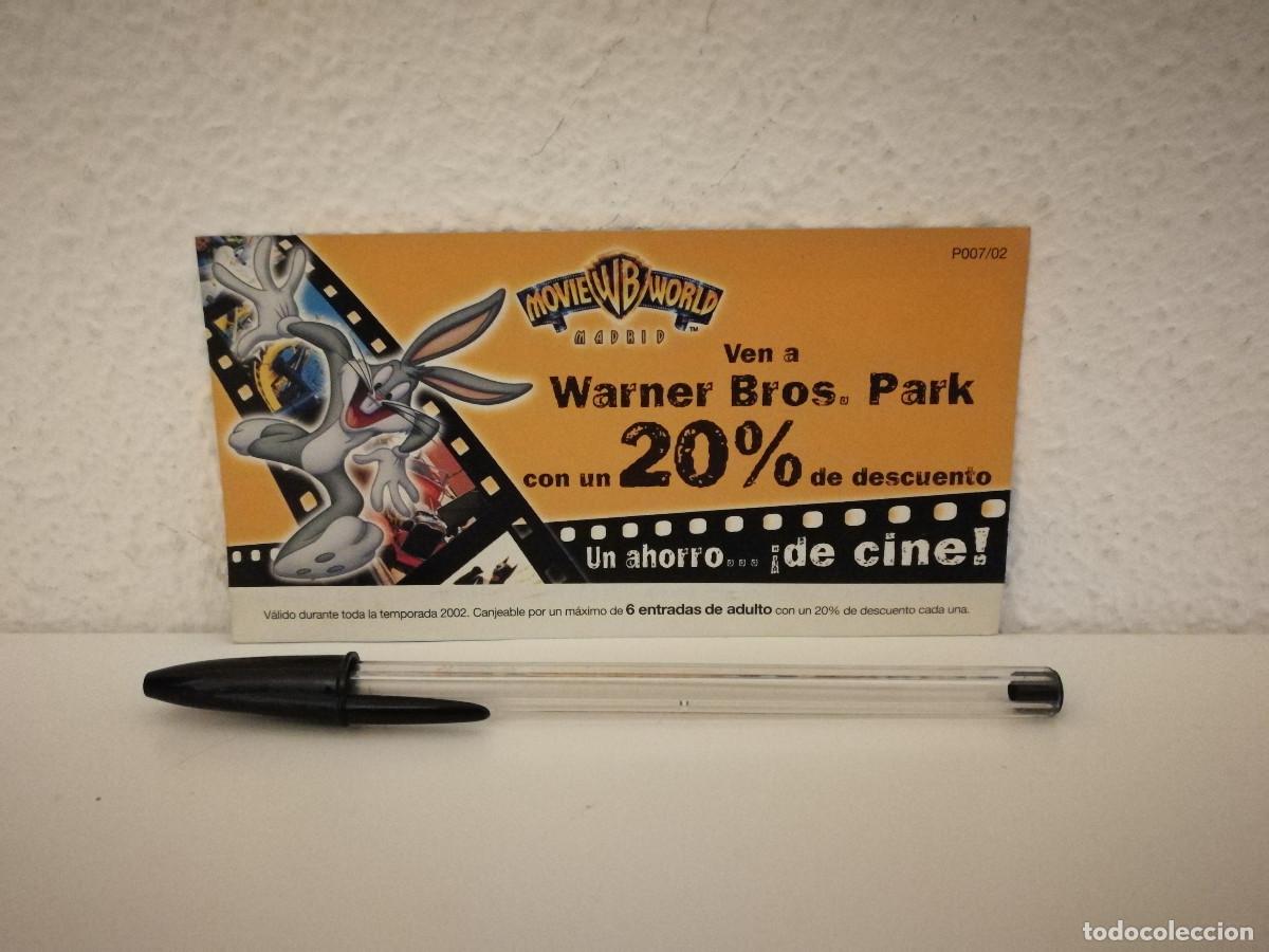 Cine: CUPON ORIGINAL CINE - WARNER BROS PARK - BUGS BUNNY - Foto 1