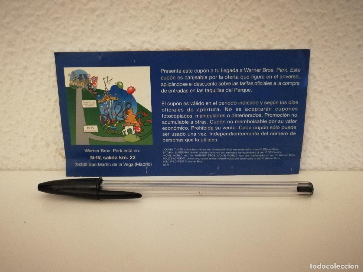 Cine: CUPON ORIGINAL CINE - WARNER BROS PARK - BUGS BUNNY - Foto 2