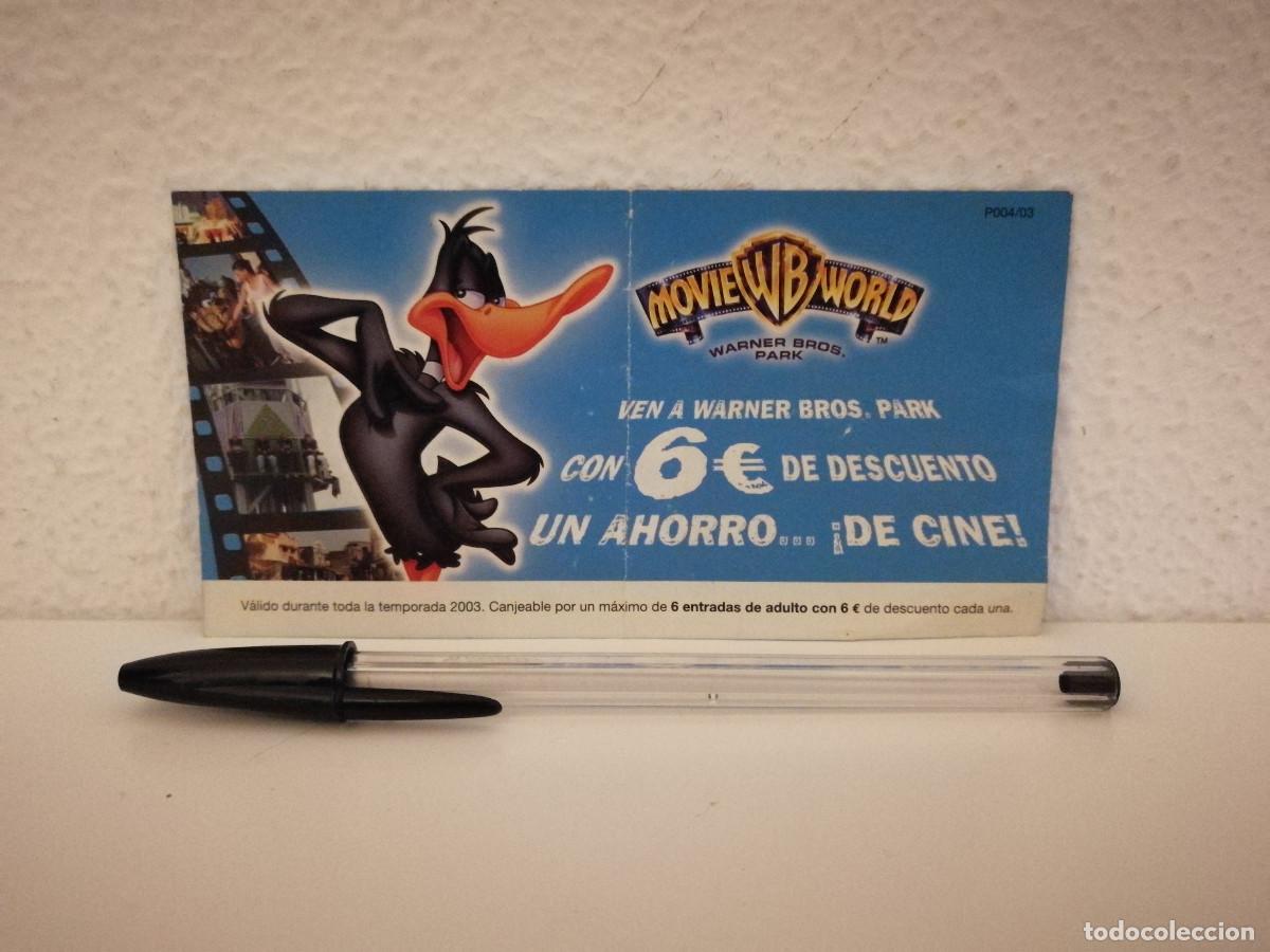 Cine: CUPON ORIGINAL CINE - WARNER BROS PARK - PATO LUCAS