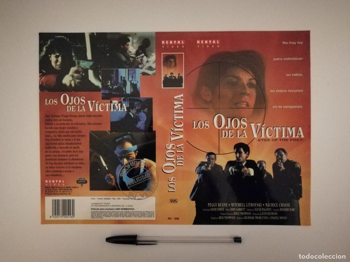 Cinema: CARATULA ORIGINAL -A4- LOS OJOS DE LA VICTIMA - THRILLER - PEGGY DUNNE