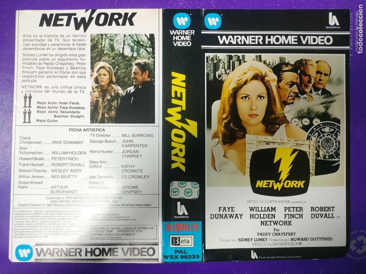 Cine: SUBASTA DE CARATULAS - 050 NETWORK WARNER BETA - Foto 1