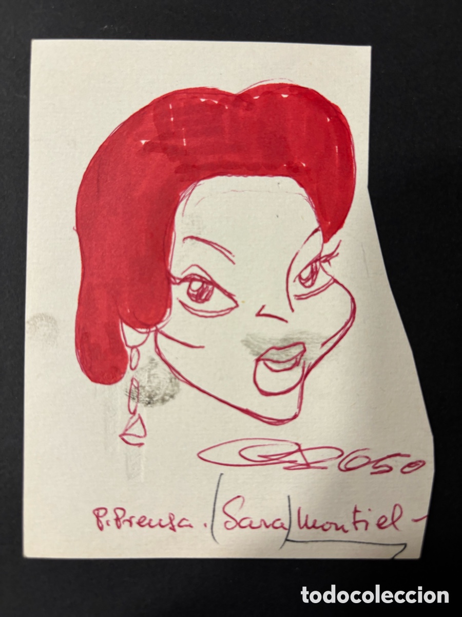 Cine: Caricatura original Sara Montiel Cronos