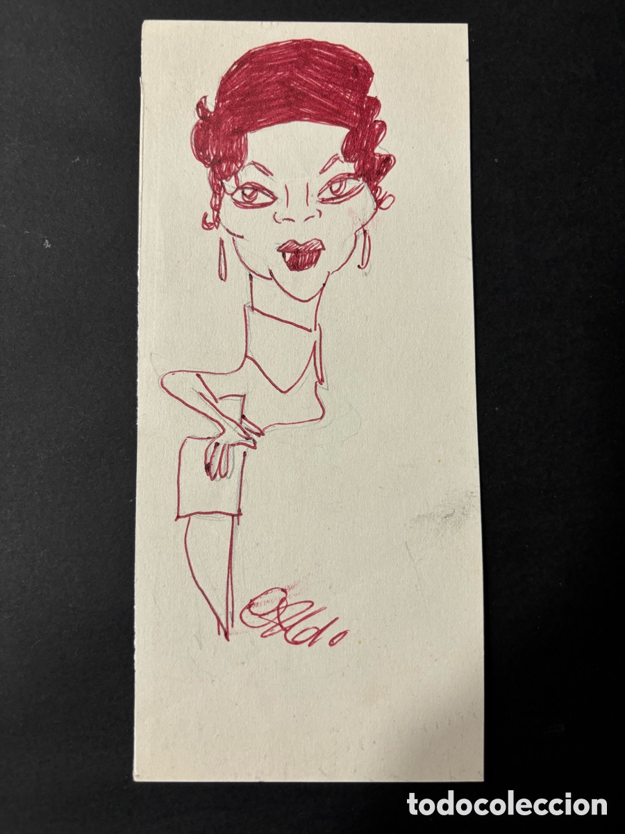 Cine: Caricatura original Sara Montiel