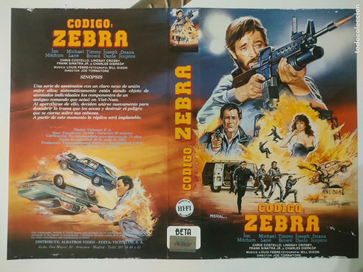 Cine: SUBASTA DE CARATULAS - 222 CODIGO ZEBRA ANUBIS BETA - Foto 1