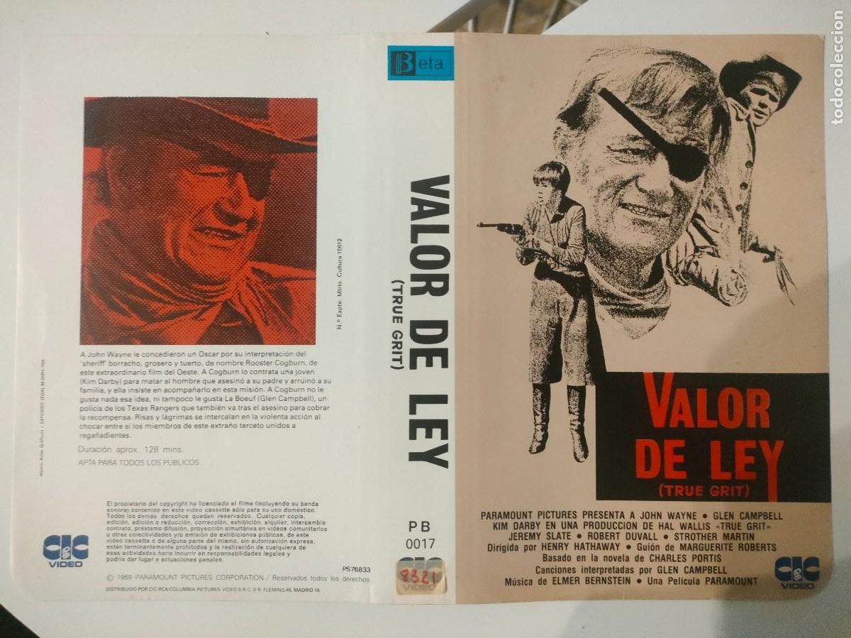 Cine: CARATULA - VALOR DE LEY TRUE GRIT CIC BETA - Foto 1