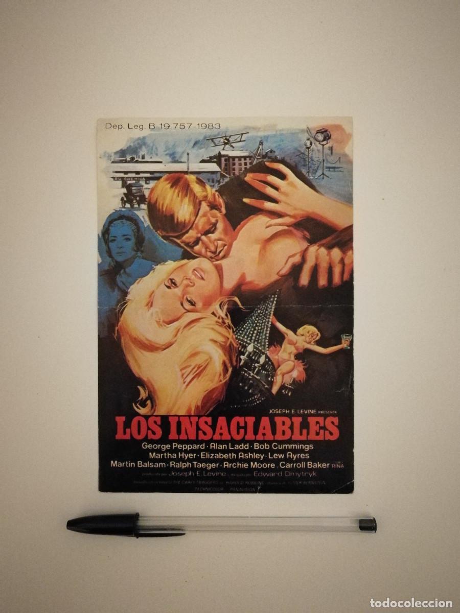 Cine: MINI-POSTER ORIGINAL -13*18- LOS INSACIABLES - Carroll Baker - Foto 1
