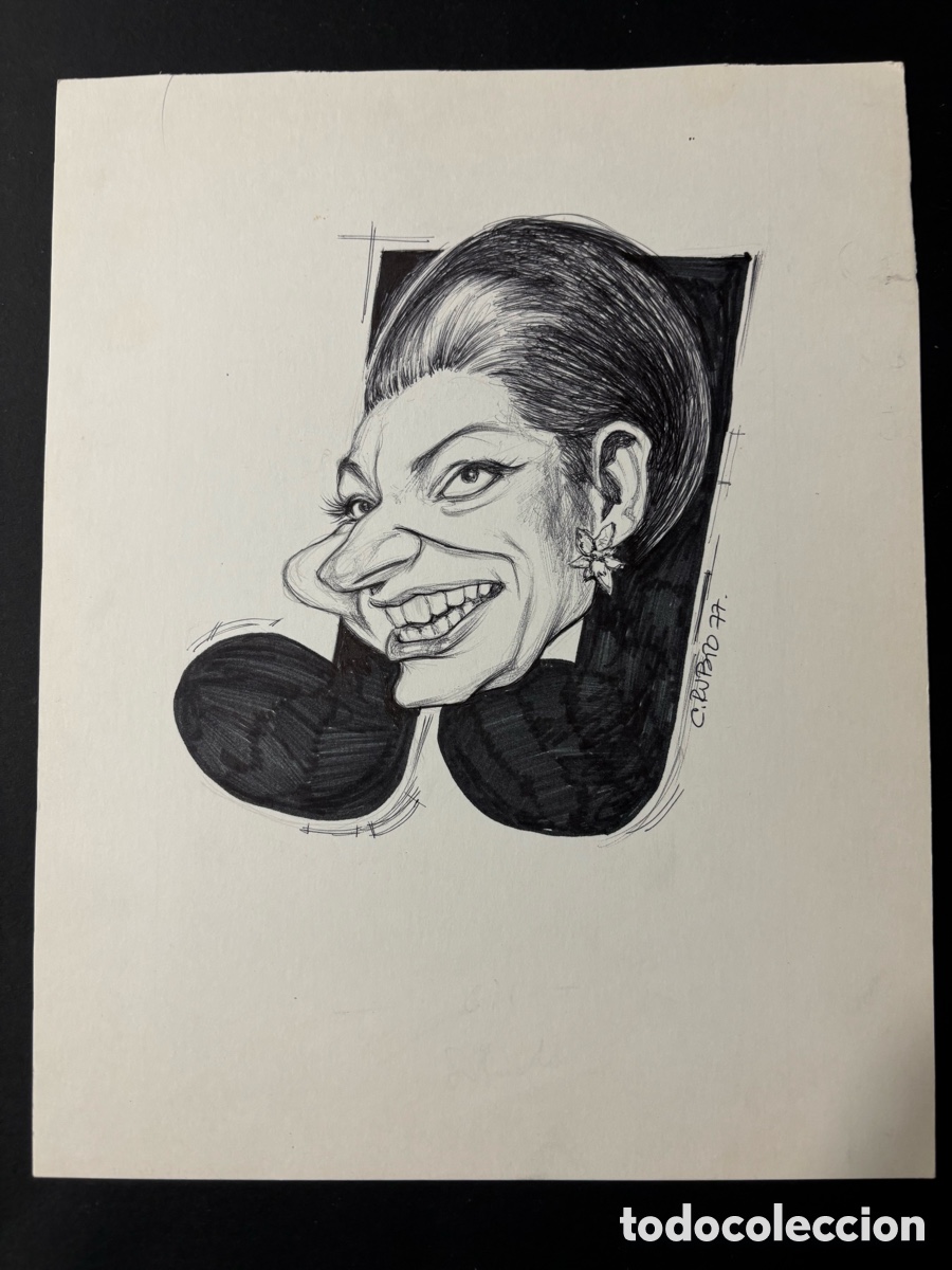 Cinema: Caricatura original de Mar&iacute;a Callas