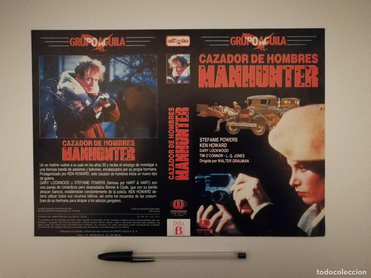 Cinema: CARATULA ORIGINAL -A4- CAZADOR DE HOMBRES MANHUNTER - STEFANIE POWERS