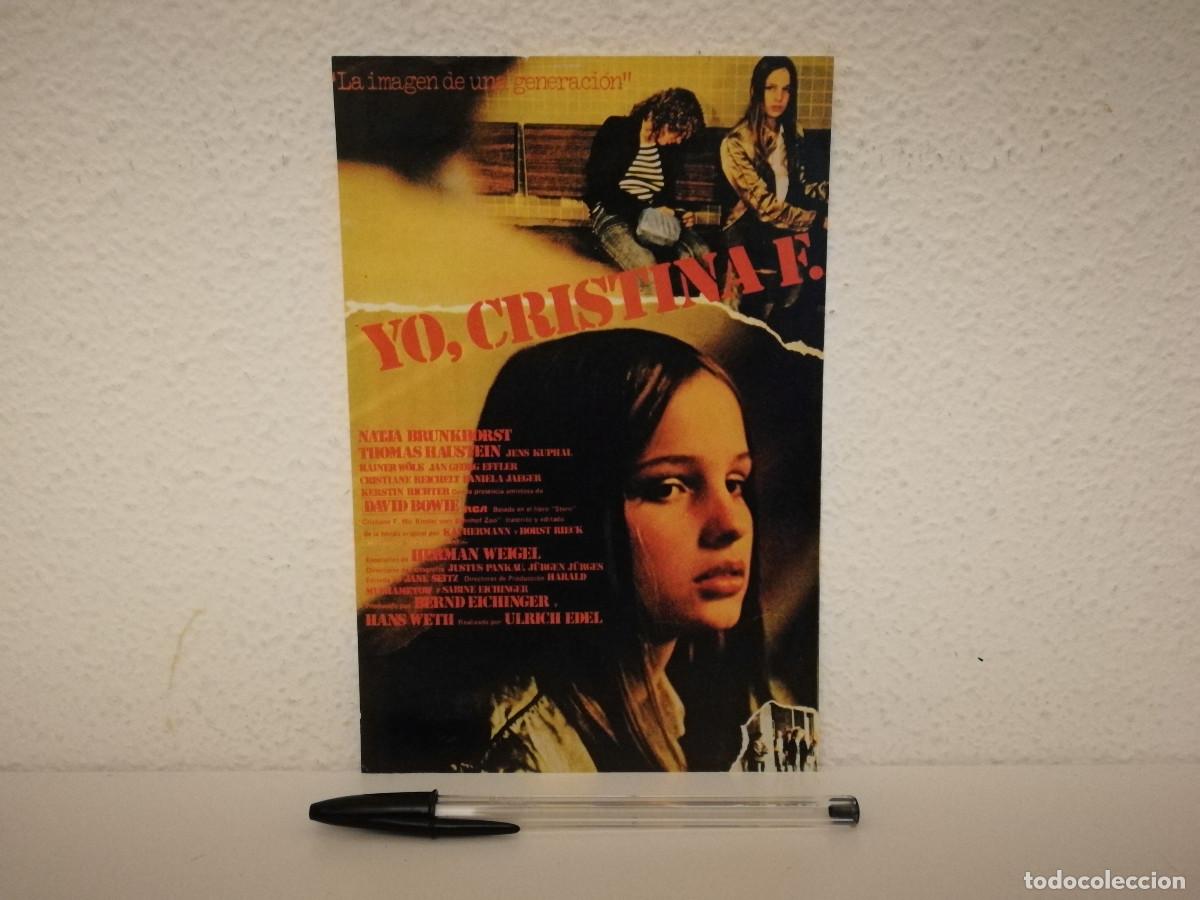 Cine: MINI POSTER ORIGINAL -13*18- YO CHRISTINA F - CARCEL - CINE ALEMAN