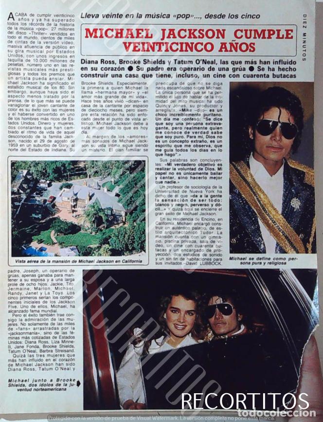 Cine: MICHAEL JACKSON BRROOKE SHIELDS TIENE UN ROTO EN LA ESQUINA