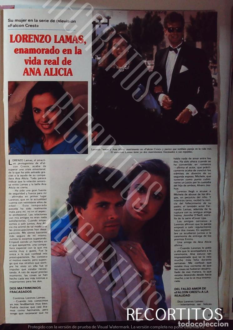 Cine: LORENZO LAMAS ANA ALICIA FALCON CREST