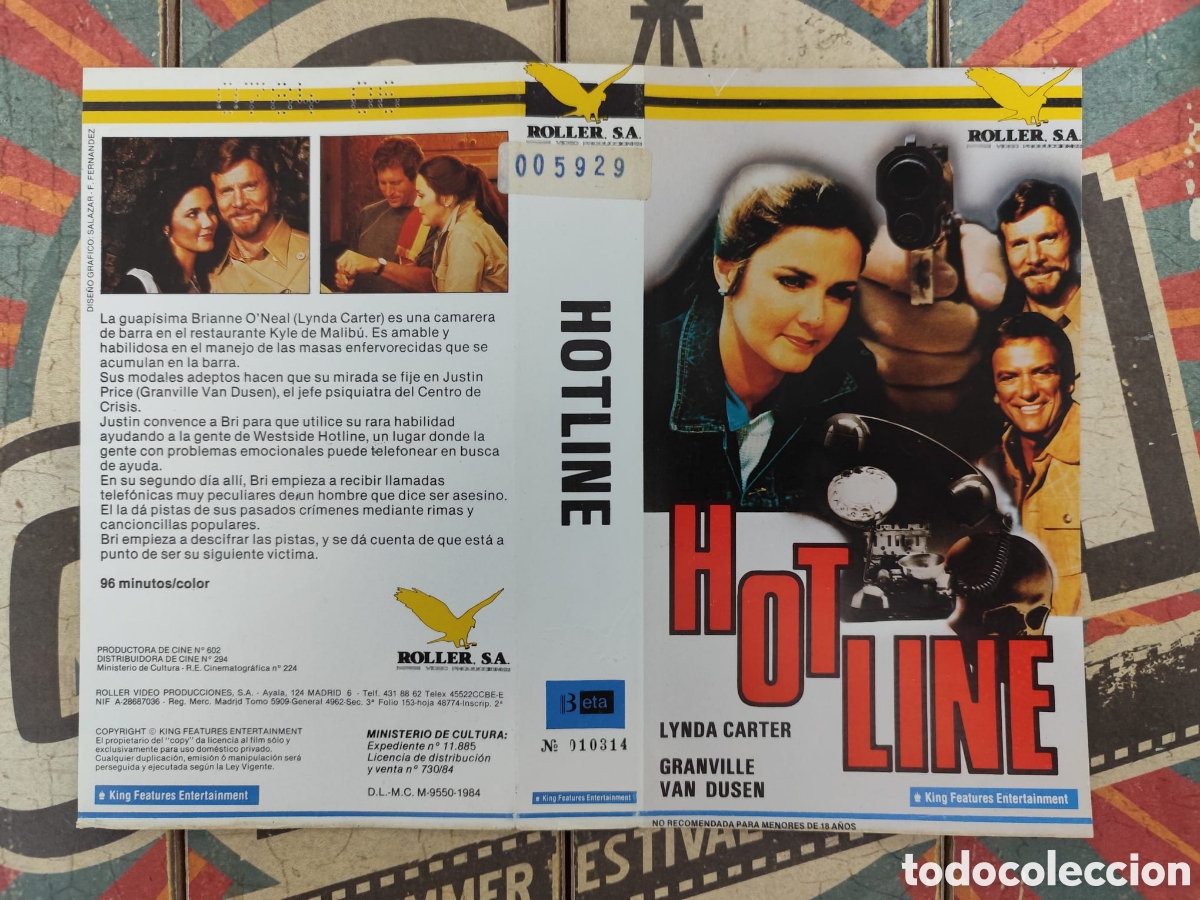 Cine: Car&aacute;tula Beta Hot line - Foto 1