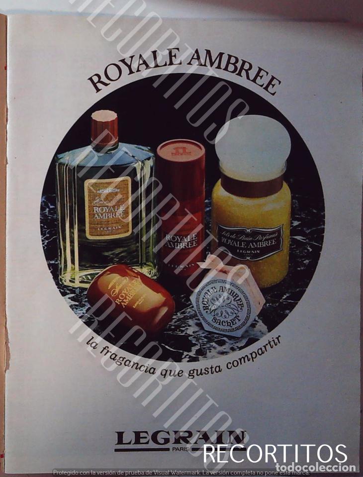 Cinema: royale ambree LEGRAIN ANUNCIO publicidad
