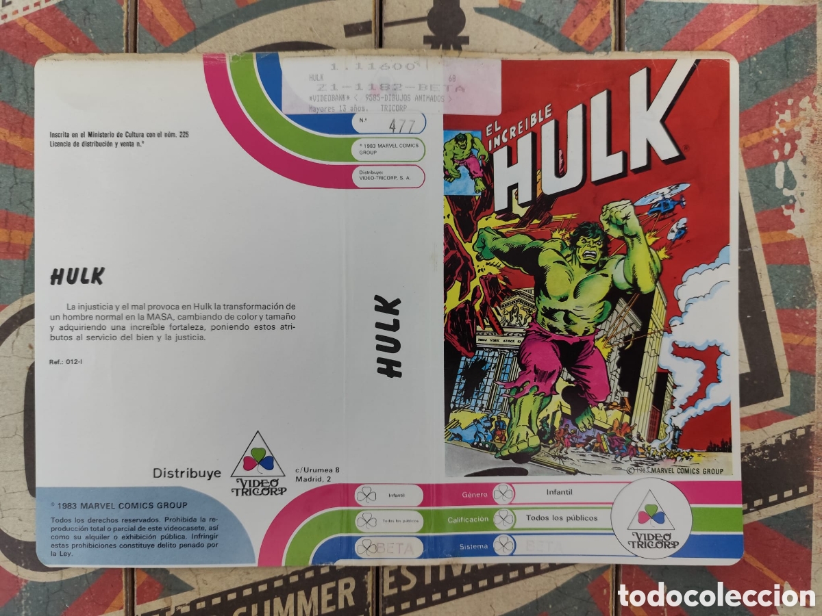 Cine: Car&aacute;tula Beta El incre&iacute;ble Hulk - Foto 1