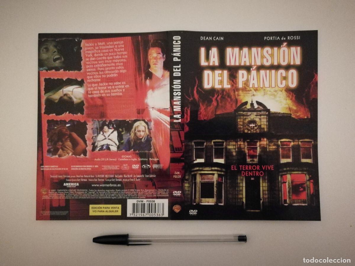 Cinema: CARATULA ORIGINAL -A4- LA MANSION DEL PANICO - TERROR - DEAN CAIN