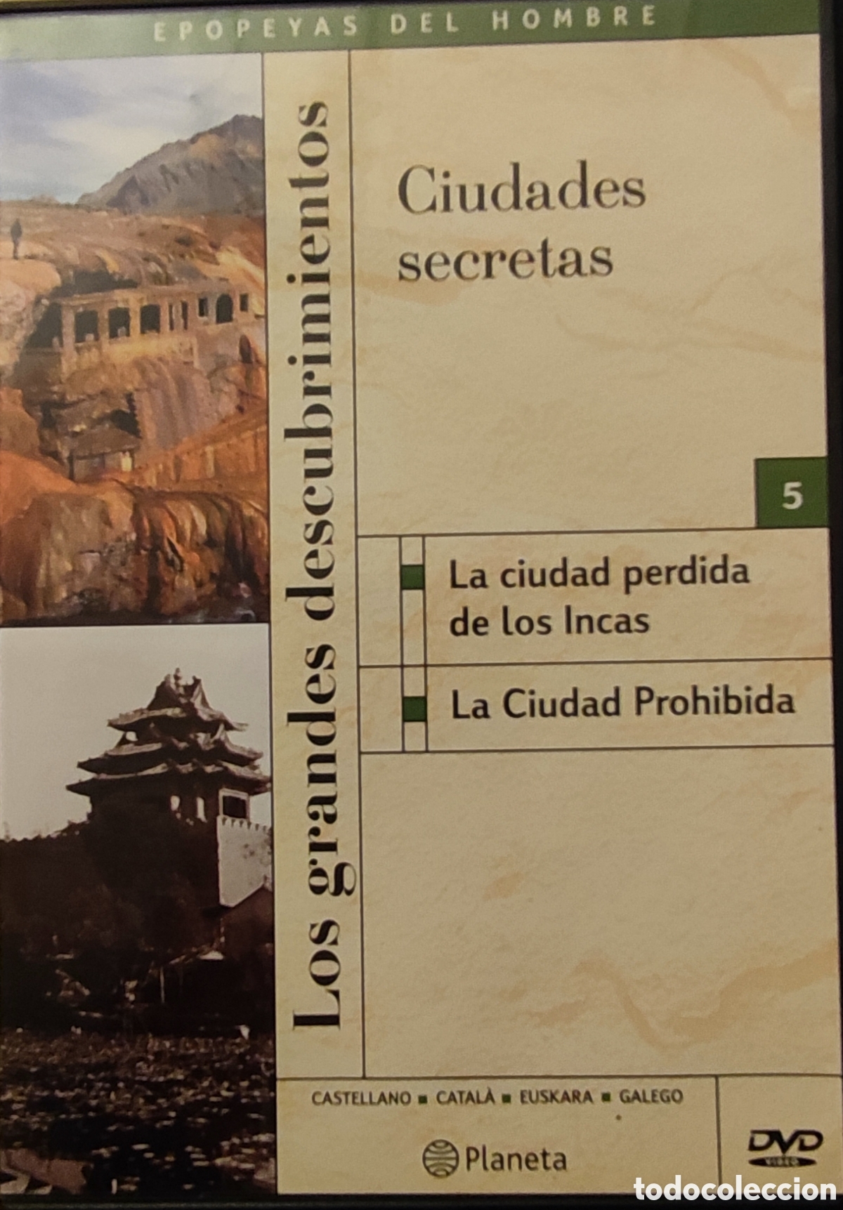 Cine: Ciudades secretas. La ciudad perdida de los incas. La ciudad prohibida