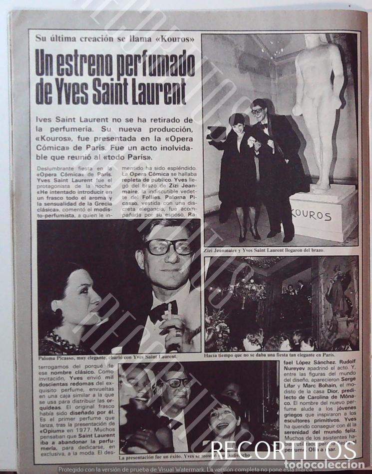 Cine: PALOMA PICASSO YVES SAINT LAURENT