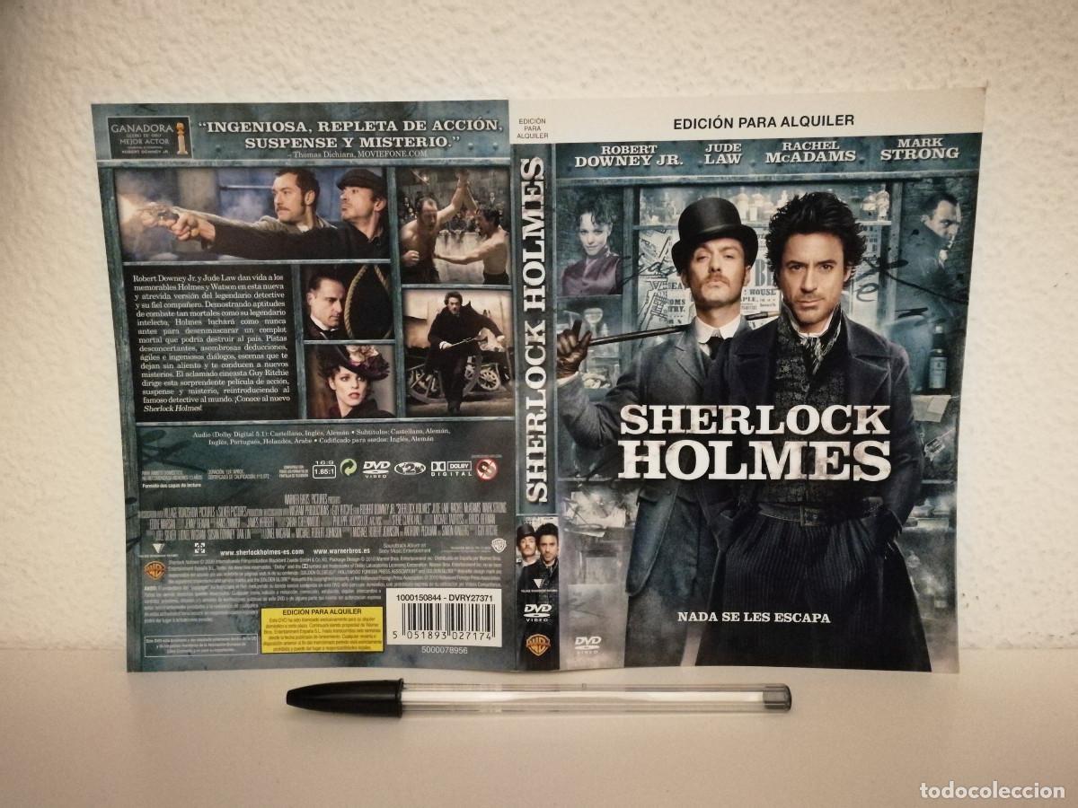 Cine: CARATULA ORIGINAL - A4 - SHERLOCK HOLMES - TERROR - JUDE LAW