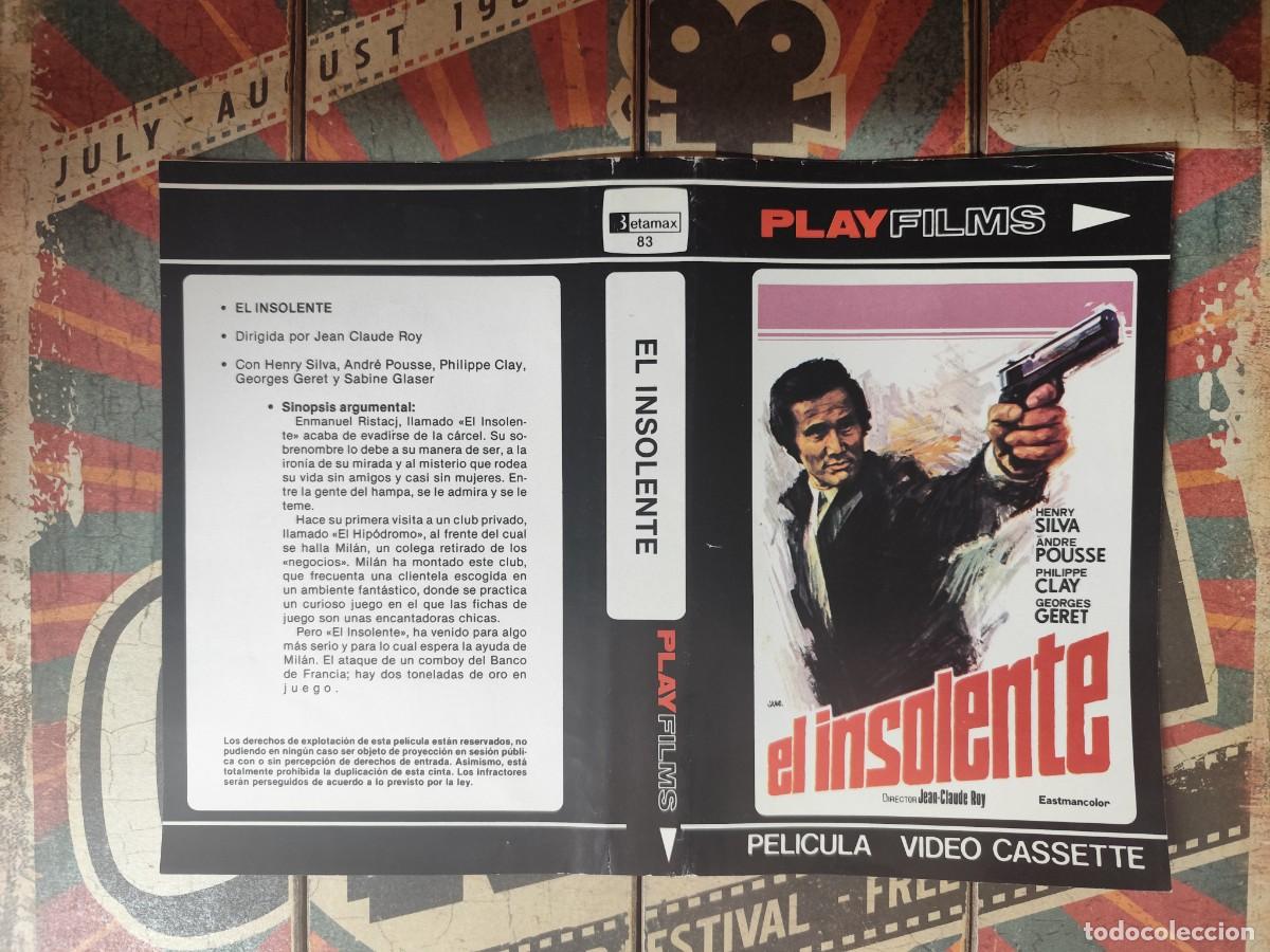 Cine: Car&aacute;tula Beta El insolente - Foto 1