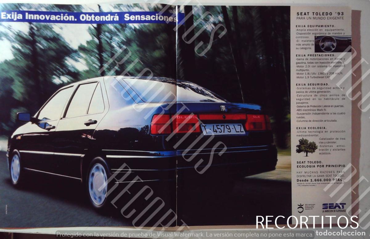 Cine: seat toledo 93 anuncio publicidad