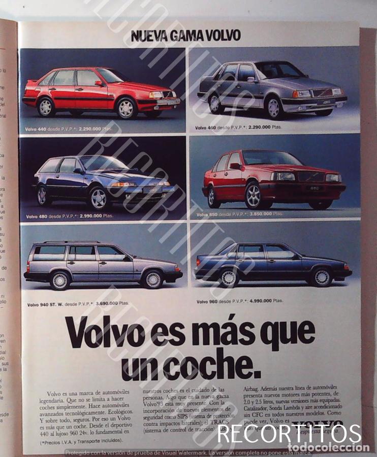 Cinema: volvo 440 940 960 850 480 460 ANUNCIO PUBLICIDAD