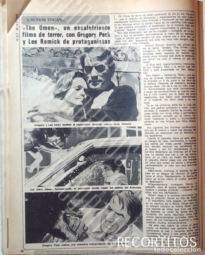 Cine: GREGORY PECK LEE REMICK THE OMEN - Foto 1