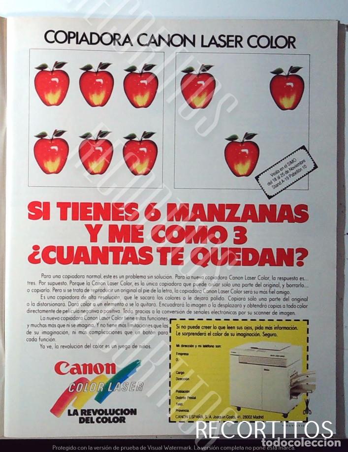 Cin&eacute;ma: CANON LASER COLOR COPIADORA ANUNCIO PUBLICIDAD