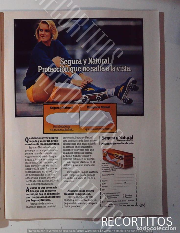Kino: segura y natural tampax compresas anuncio publicidad