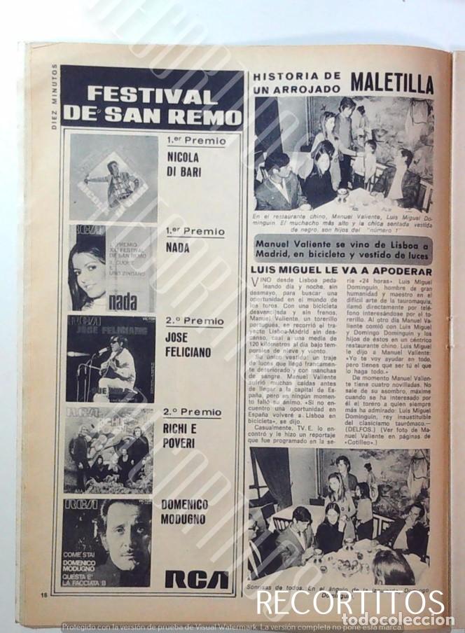 Cine: JOSE FELICIANO NADA RICHI E POVERI NICOLA DI BARI DOMENICO MODUGNO MIGUEL BOSE LUCIA DOMINGUIIN