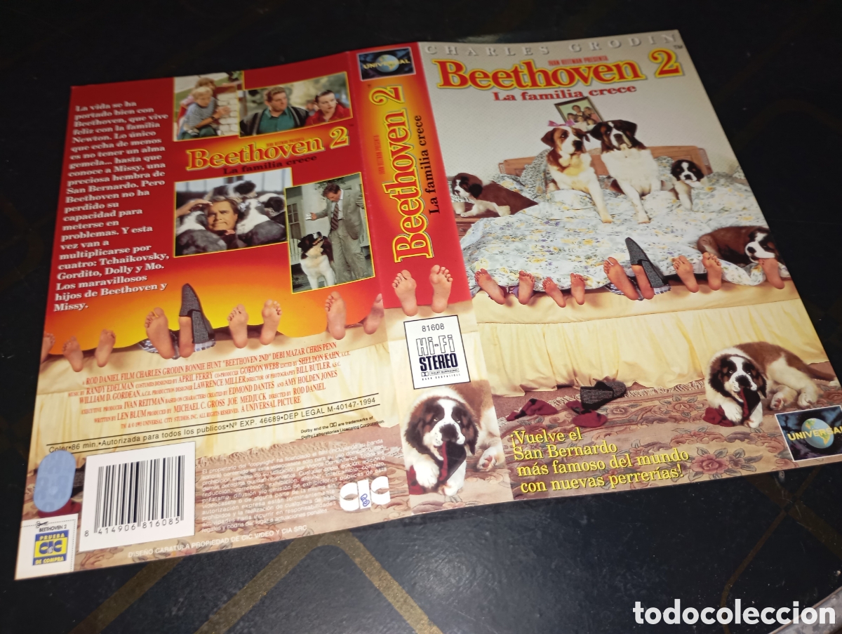 Cine: Car&aacute;tula vhs- Beethoven 2 - Foto 1