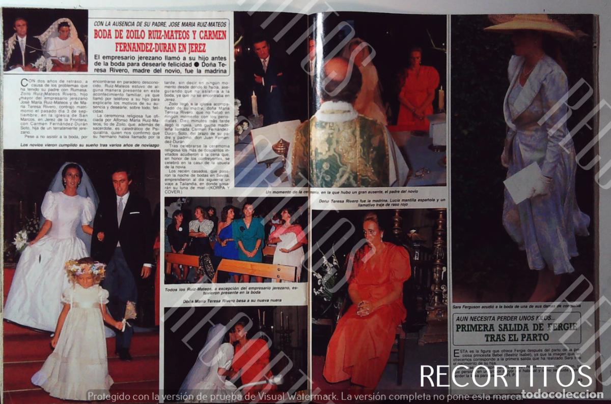 Cin&eacute;ma: boda zoilo ruiz mateos carmen fernandez duran bego&ntilde;a ruiz mateos