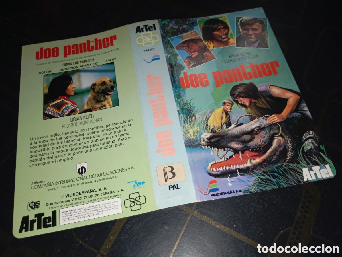 Cine: Car&aacute;tula vhs- beta- Joe panther - Foto 1