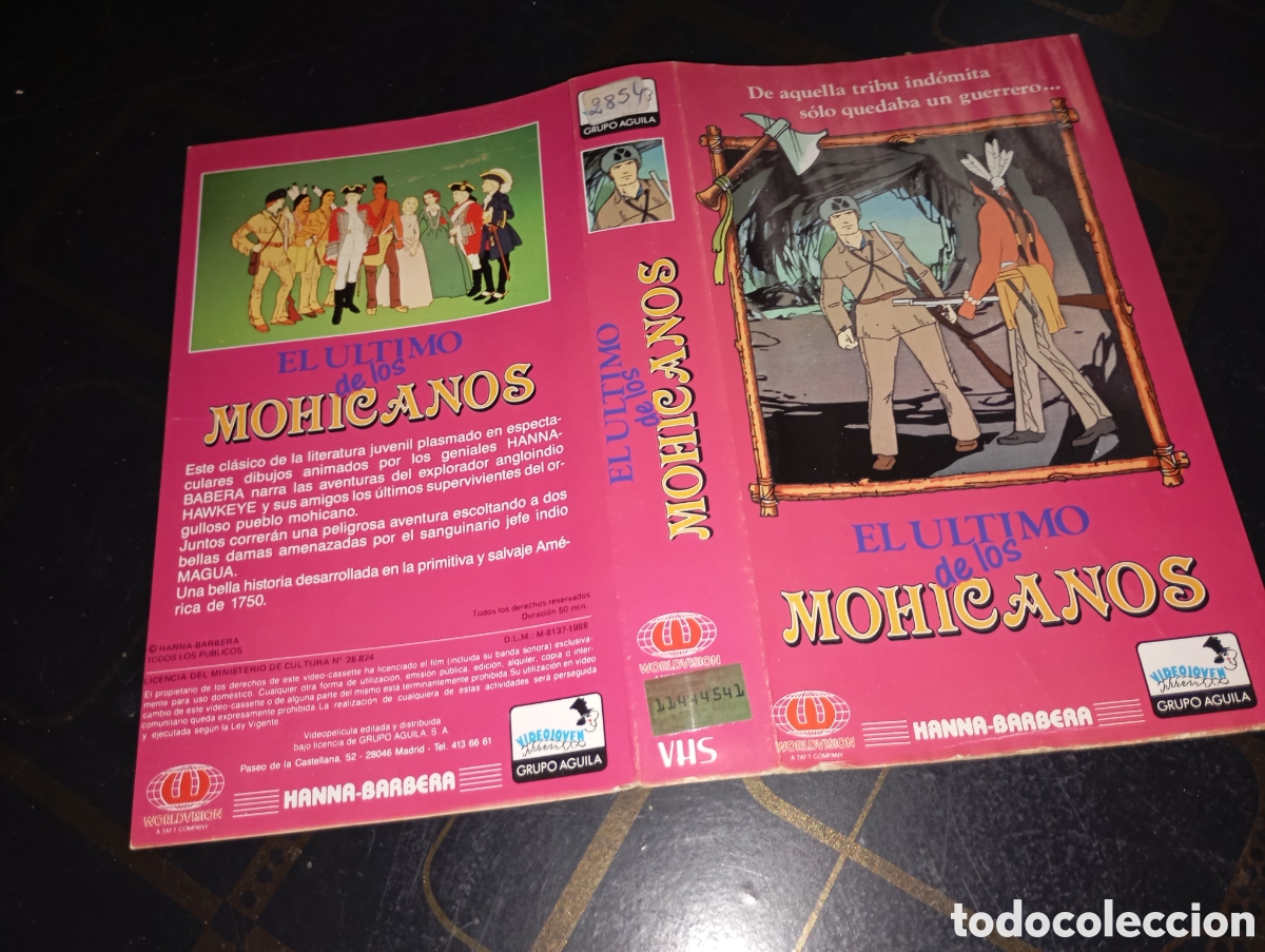 Cine: Car&aacute;tula vhs- el &uacute;ltimo de los mohicanos - Foto 1